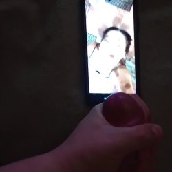 Wasian slut gets my huge load cumtribute @CarniferousFern55